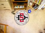 San Diego State University Aztecs Soccer Ball Rug