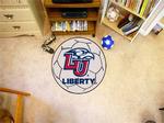 Liberty University Flames Soccer Ball Rug