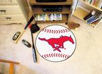 Southern Methodist University Mustangs Baseball Rug