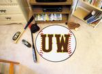 University of Wyoming 'UW' Baseball Rug