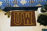 University of Wyoming Cowboys Starter Rug - UW Logo