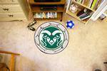 Colorado State University Rams Soccer Ball Rug