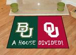 Baylor Bears - Oklahoma Sooners House Divided Rug