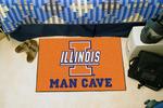 University of Illinois Fighting Illini Man Cave Starter Rug