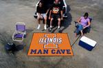 University of Illinois Fighting Illini Man Cave Tailgater Rug