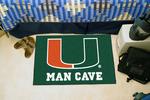 University of Miami Hurricanes Man Cave Starter Rug