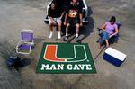 University of Miami Hurricanes Man Cave Tailgater Rug
