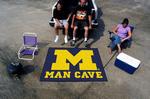 University of Michigan Wolverines Man Cave Tailgater Rug