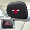 Chicago Bulls 2-Sided Headrest Covers - Set of 2