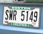 Boston Celtics Chromed Metal License Plate Frame