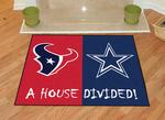 Houston Texans - Dallas Cowboys House Divided Rug