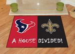 Houston Texans - New Orleans Saints House Divided Rug