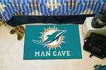 Miami Dolphins Man Cave Starter Rug