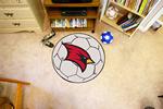 Saginaw Valley State University Cardinals Soccer Ball Rug