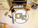Georgia Tech Yellow Jackets Baseball Rug