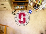 Stanford University Cardinal Soccer Ball Rug