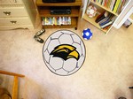 University of Southern Mississippi Golden Eagles Soccer Ball Rug