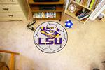 Louisiana State University Tigers Soccer Ball Rug