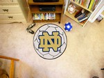 University of Notre Dame Fighting Irish Soccer Ball Rug
