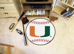 University of Miami Hurricanes Baseball Rug