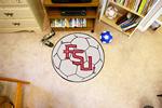 Florida State University Seminoles Soccer Ball Rug - FS Logo
