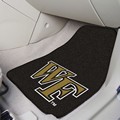 Wake Forest University Demon Deacons Carpet Car Mats - WF Logo