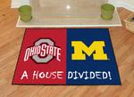 Ohio State Buckeyes - Michigan Wolverines House Divided Rug