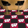 University of Wisconsin-Madison Badgers Carpet Floor Tiles