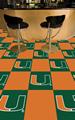 University of Miami Hurricanes Carpet Floor Tiles