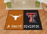 Texas Longhorns - Texas Tech Red Raiders House Divided Rug