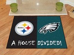 Pittsburgh Steelers - Philadelphia Eagles House Divided Rug