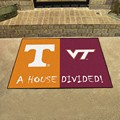 Tennessee Volunteers - Virginia Tech Hokies House Divided Rug