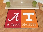 Alabama Crimson Tide - Tennessee Volunteers House Divided Rug