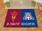 Arizona State Sun Devils - Arizona Wildcats House Divided Rug