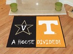 Vanderbilt Commodores - Tennessee Volunteers House Divided Rug
