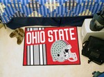 Ohio State Buckeyes Starter Rug - Uniform Inspired