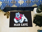 Fresno State Bulldogs Man Cave Starter Rug - Black