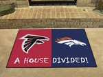 Atlanta Falcons - Denver Broncos House Divided Rug