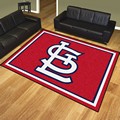 St Louis Cardinals 8'x10' Rug - STL Cap Logo