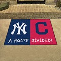 New York Yankees - Cleveland Indians House Divided Rug