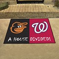 Baltimore Orioles - Washington Nationals House Divided Rug