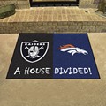 Denver Broncos - Oakland Raiders House Divided Rug