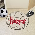 University of Nebraska Cornhuskers Soccer Ball Rug