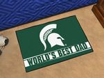 Michigan State University World's Best Dad Starter Rug