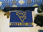 West Virginia University World's Best Dad Starter Rug