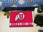 University of Utah World's Best Dad Starter Rug