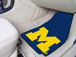 University of Michigan Wolverines Carpet Car Mats