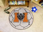 Mercer University Bears Soccer Ball Rug
