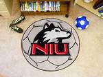 Northern Illinois University Huskies Soccer Ball Rug