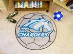 University of Alabama in Huntsville Chargers Soccer Ball Rug